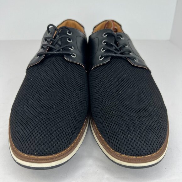 Mix No. 6 Mens Bache Black Oxford Mesh Low Lace Up Size 13 M Dress Shoes main image 8
